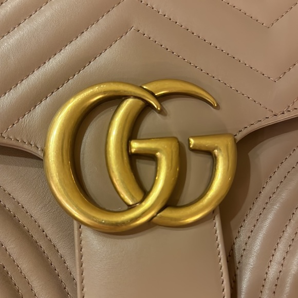 100% Authentic Gucci Marmont bag size Large in Antique Rose - just like new - Picture 9 of 10
